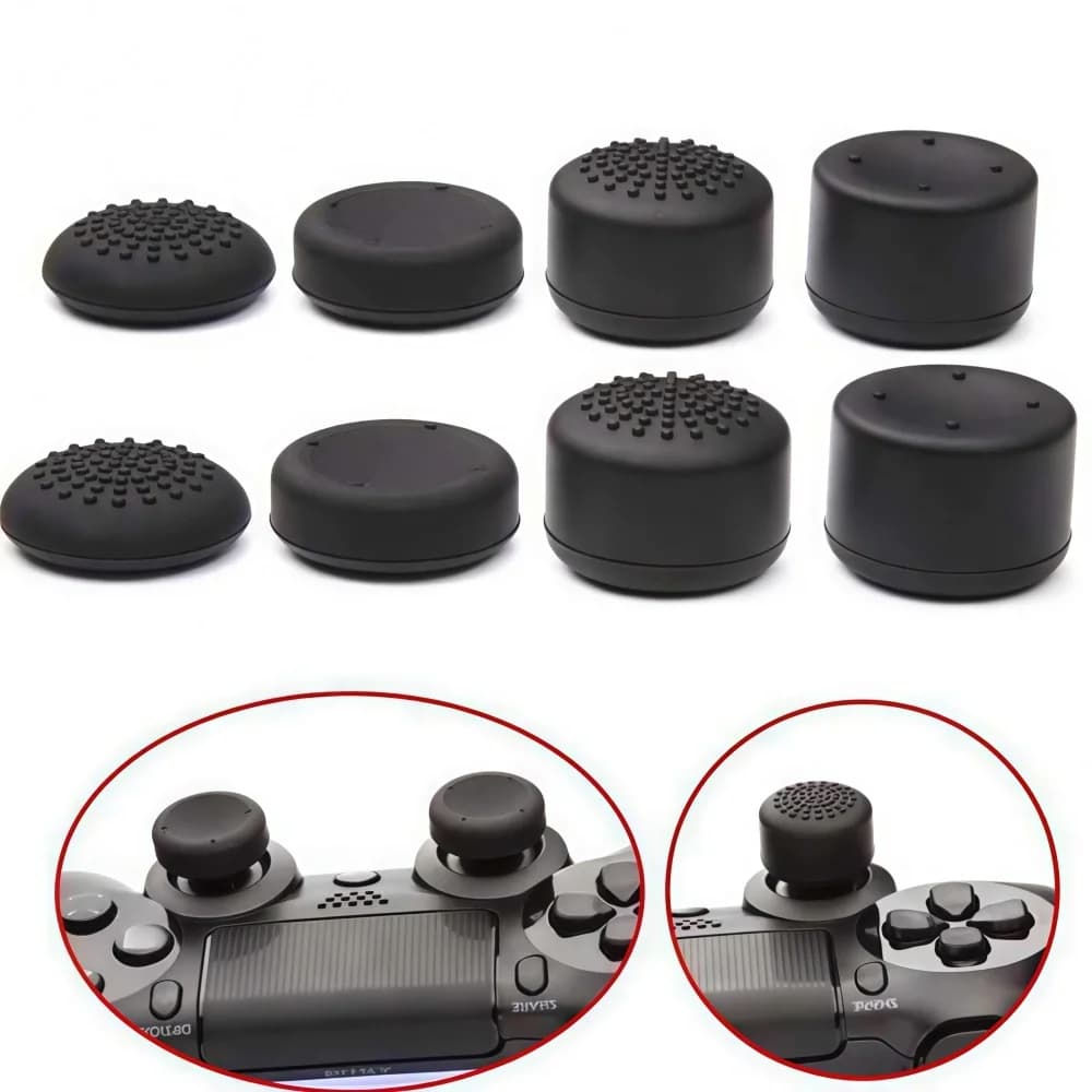 8 Pezzi Copri-Joystick Universali in Silicone per PS4 PS5 Switch Pro Xbox Controller Gamepad Accessori per Impugnatura