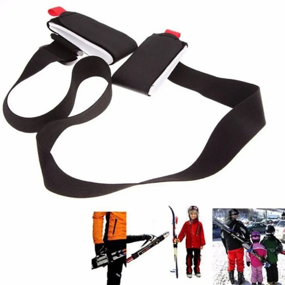 Raccoglitori per il trasporto dello sci Tracolla da sci portatile regolabile Doppia tracolla per snowboard