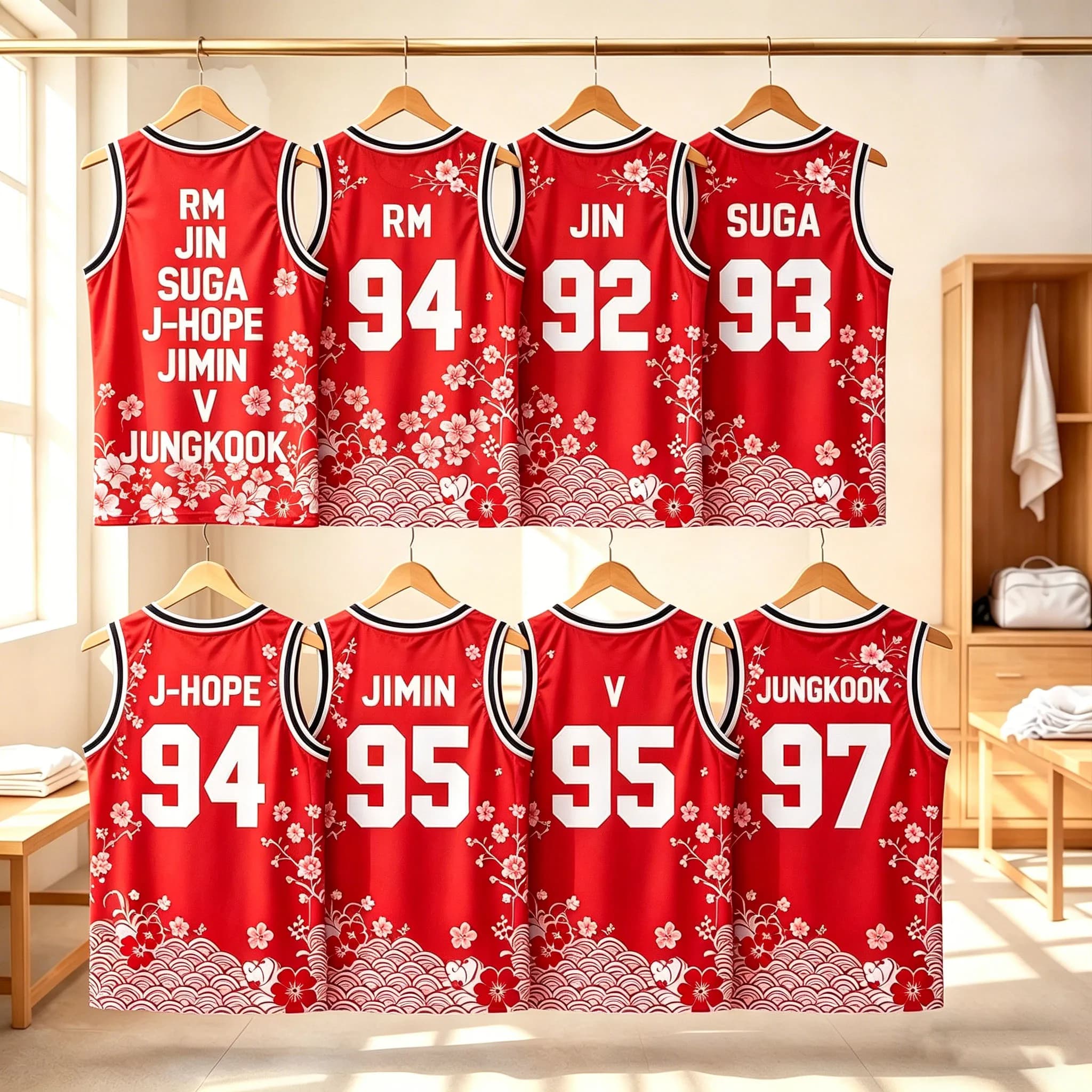 Canotta Sportiva Unisex 2026 Cherry Blossom per Fan Kpop, Senza Maniche, Casual Streetwear, Asciugatura Rapida, per Bambini e Adulti