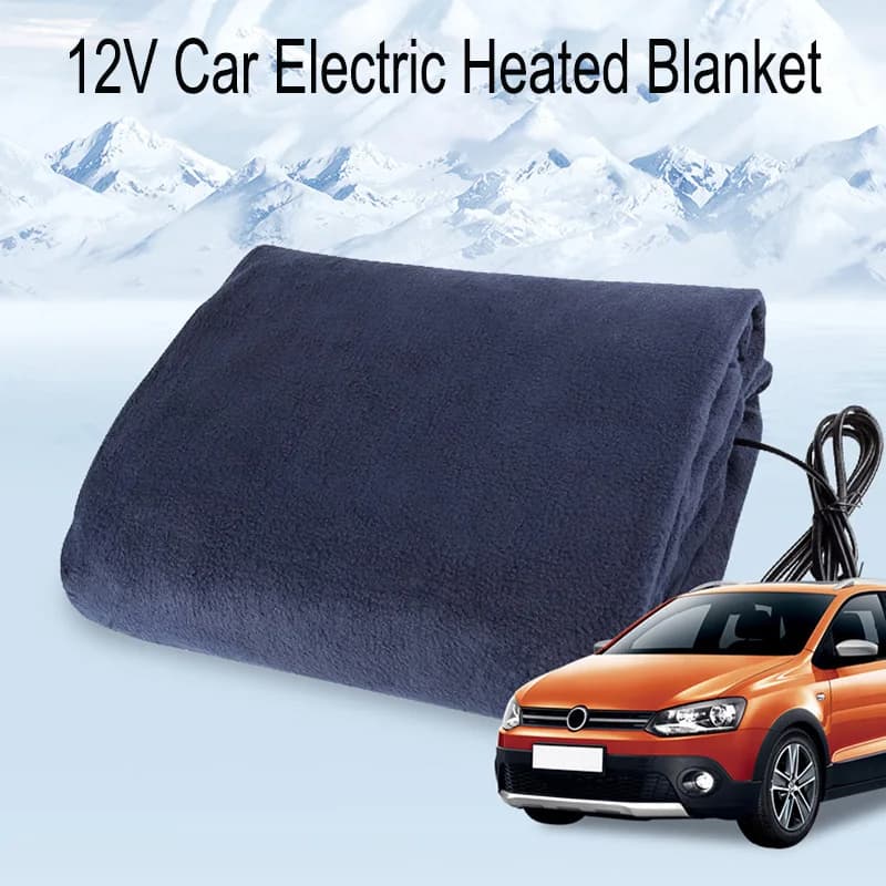 Coperta riscaldata elettrica per auto 12V Tappetino scaldino Riscaldamento rapido Riscaldatore elettrico Temperatura regolabile per accessori per camion camper per auto
