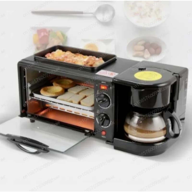 Multi-function Breakfast Machine With Baking Oven Frying Pot Coffee Maker For Home Daily Breakfast