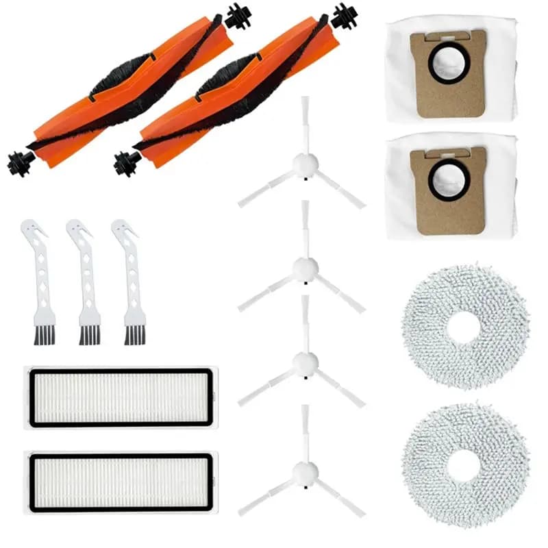 N18R Per Xiaomi Robot Aspirapolvere X20 + X10 + X10 PLUS Spazzola Laterale Principale Filtro Panno Sacchetto per la Polvere Confezione di Sostituzione Spazzola