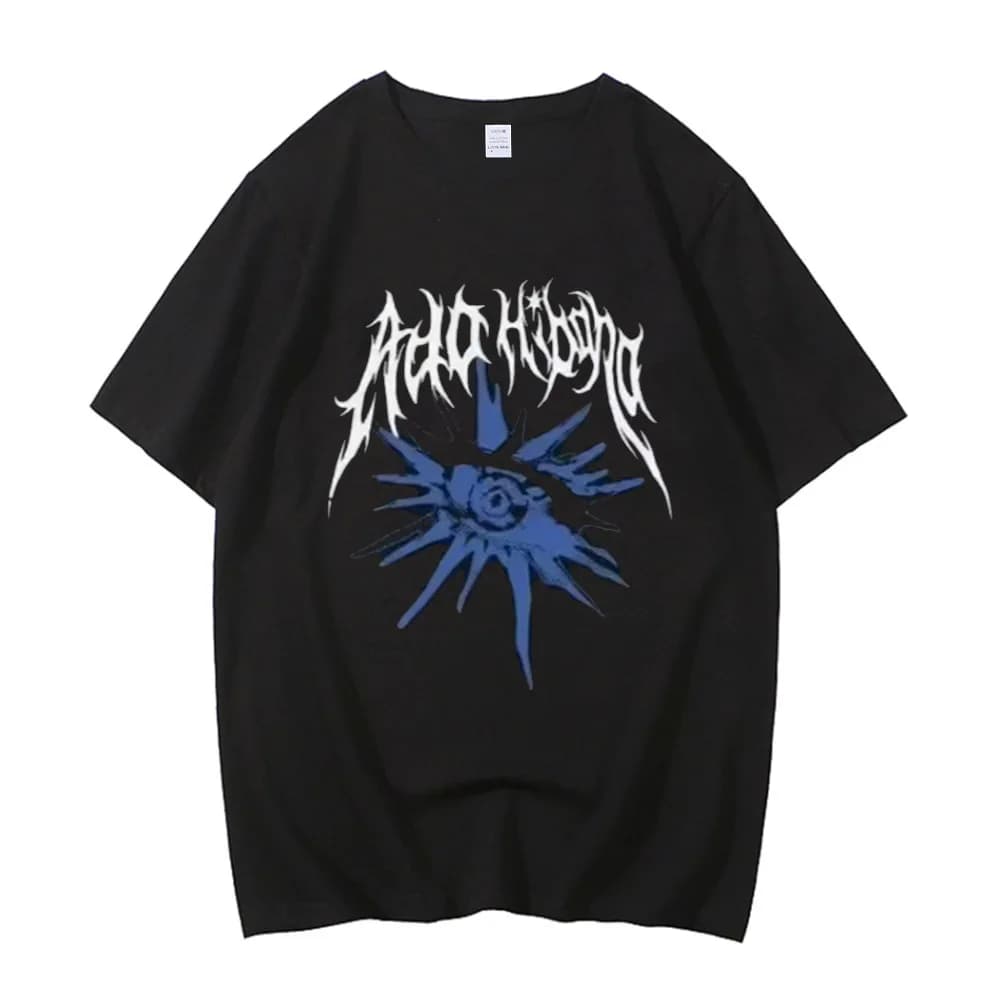 Ado cotton top tees men Vintage Digital 80s Pastel korean clothes top tees Digital aesthetic graphic Pop Culture hip hop
