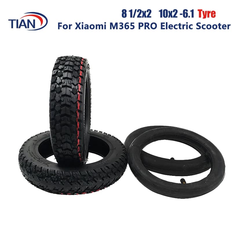 Pneumatico 10 pollici 10x2-6.1 8.5 "8 1/2x2 pneumatico fuoristrada per Xiaomi M365 PRO Scooter elettrico 50/75-6.1 10*2-6.1 parte del pneumatico antiusura