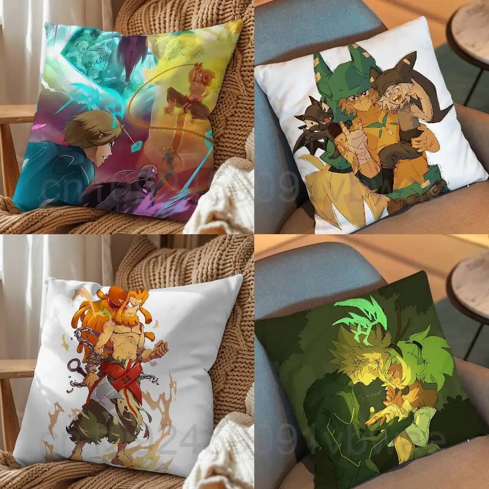 Fantastica federa per cuscino da gioco Rubilax Wakfu Yugo, cuscini da ufficio adatti per divano, auto, camera da letto, fodera decorativa per cuscino