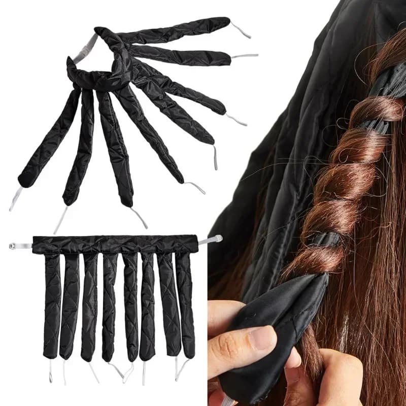 Bigodino per capelli senza calore Octopus No Heat less Curls Rod fascia per capelli fasce per la testa senza calore strumenti per lo Styling dei capelli fai da te bigodino per capelli