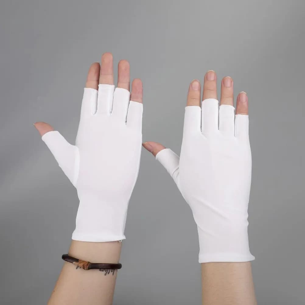 Guanti protettivi a mezze dita, leggeri, traspiranti, con protezione UV, per ciclismo all'aperto, guida, arrampicata, estate