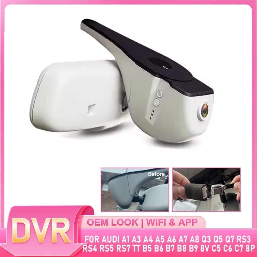Nascosto Plug and play Car DVR HD Dash Cam Per Audi a1 a3 a4 a5 a6 a7 a8 q3 q5 q7 rs3 rs4 rs5 rs7 tt b5 b6 b7 b8 b9 8v c5 c6 c7 8p