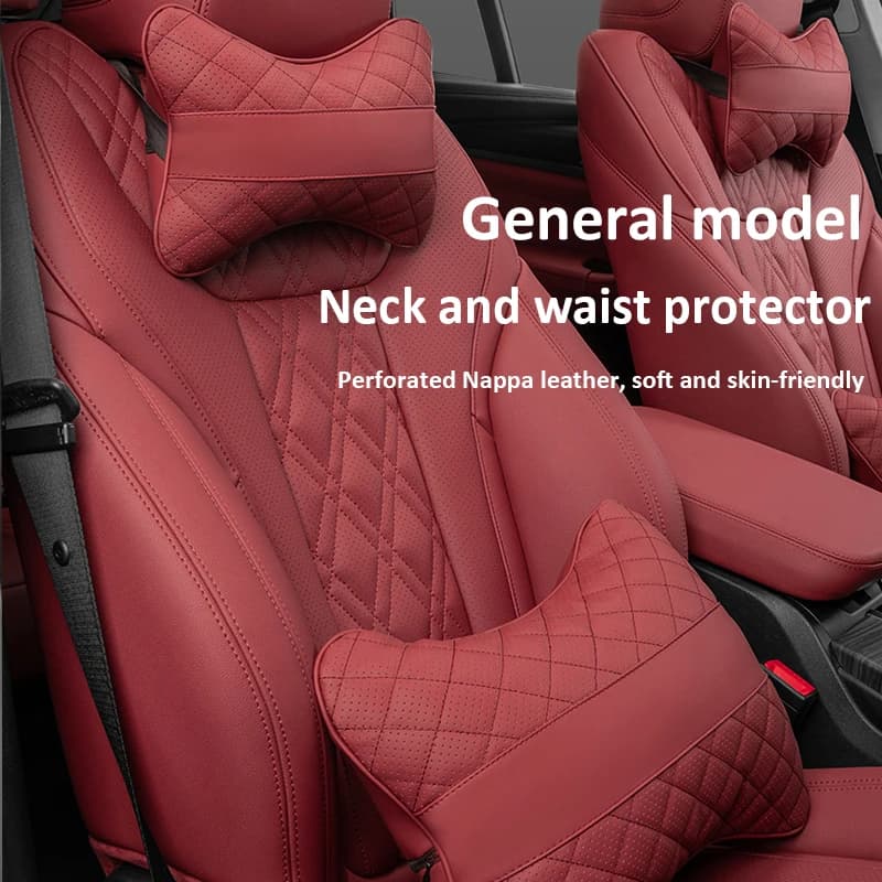 Cuscino universale per supporto testa e schiena per auto, accessori interni per Audi Sline A1 A3 A4 A5 A6 A7 A8 B8 B9 B6 C6 Q2 Q3