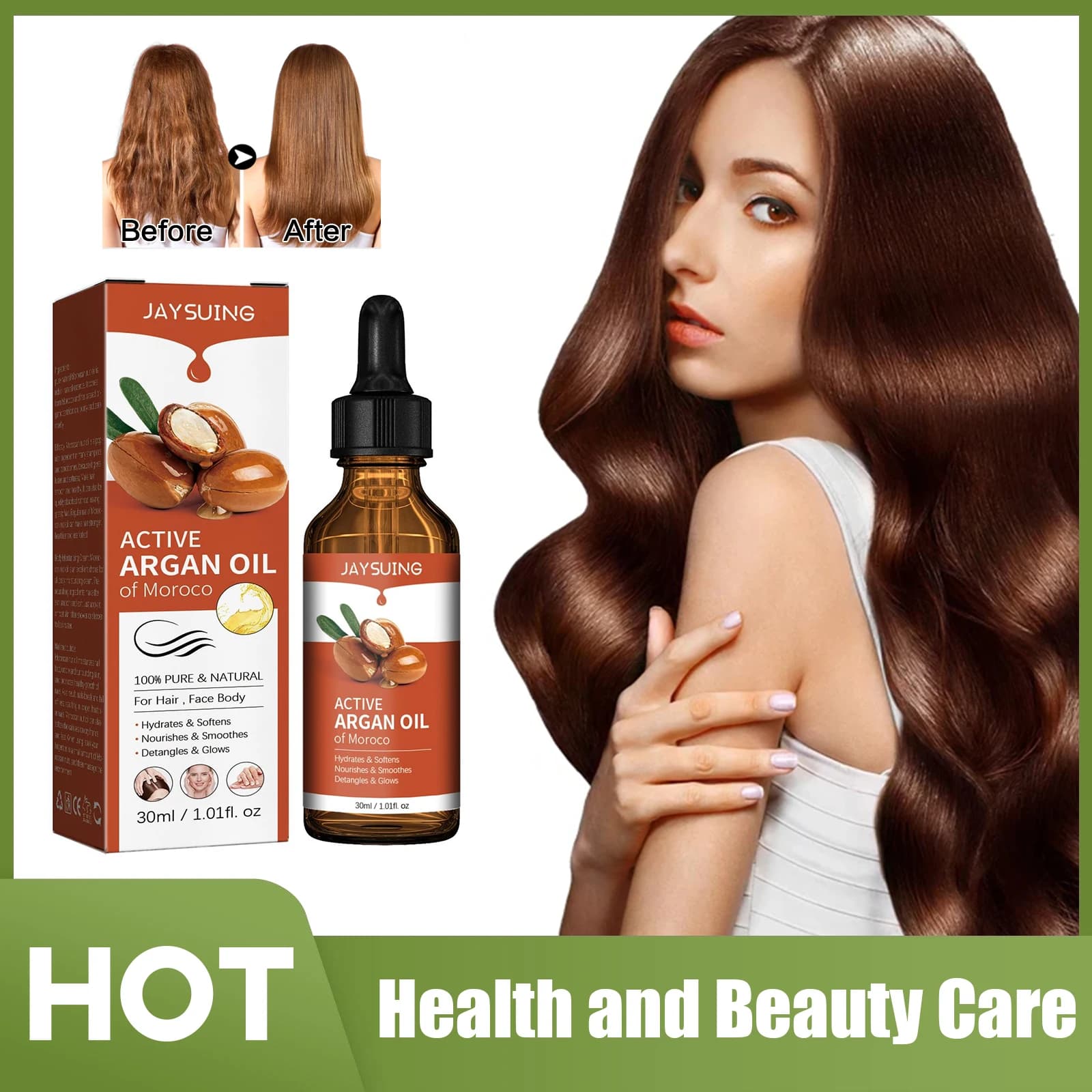 Argan oil for the treatment of hair smoothing soft and silky repair nutritious cream straightening repair hair care essential oil