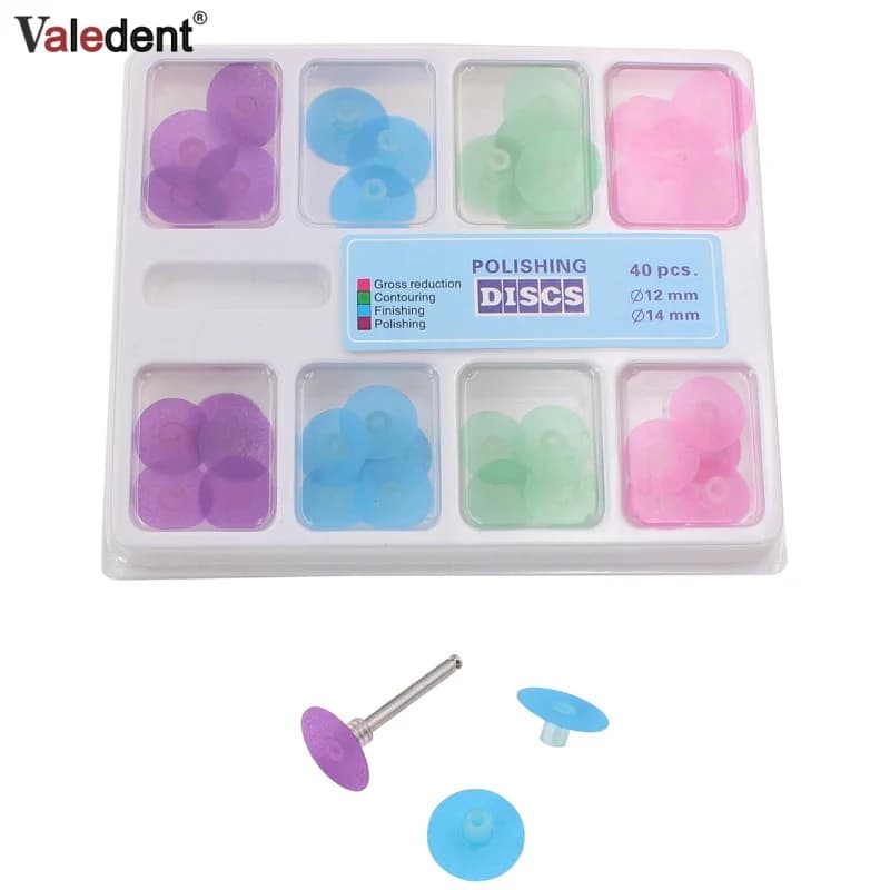 Kit di Dischi per Lucidatura Dentale, Set di Strisce per Riduzione e Contornatura, Materiali per Sbiancamento Denti, Non Autoclavabili