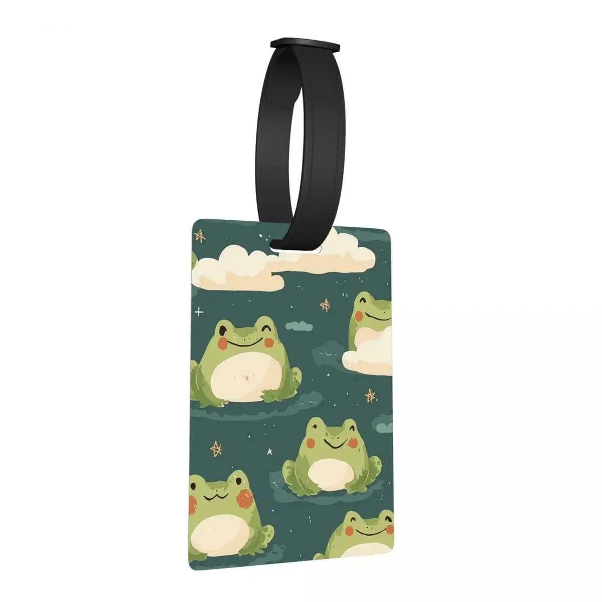 Etichette per bagagli con motivo a rana affascinante Accessori per valigie Moda da viaggio Etichetta per imbarco per bagagli Porta etichette ID Nome Indirizzo