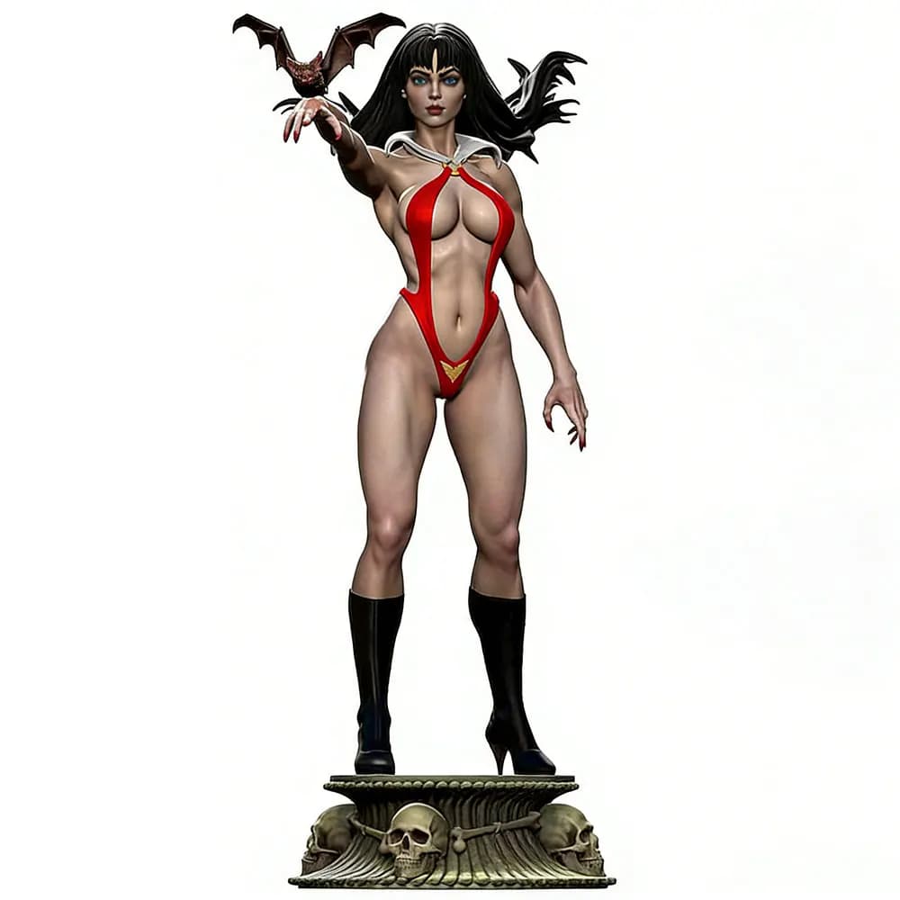 Statua di personaggio anime in scala 1/24, miniatura GK, modello grigio stampato in 3D, statuetta fai da te, collezione di bambole, non assemblata e non verniciata