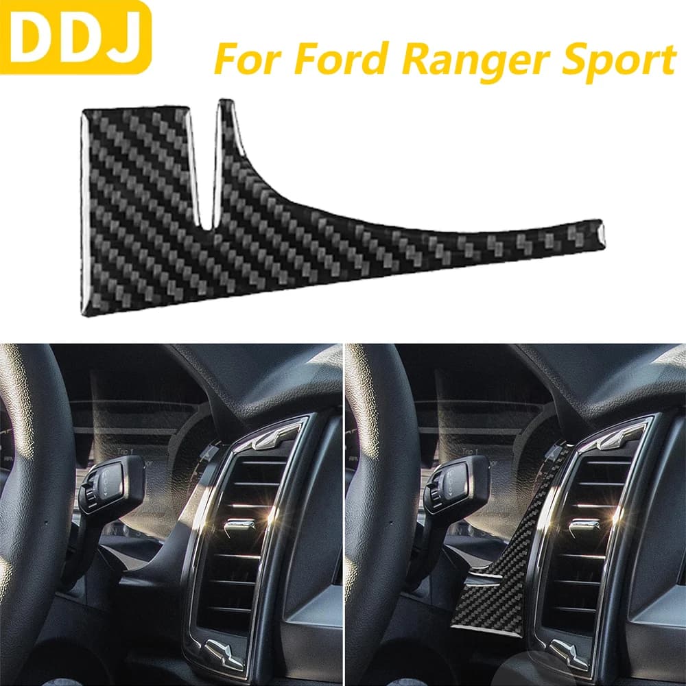 For Ford Ranger Sport 2019-2023 Carbon Fiber Dashboard Tachymeter Lateral Panel Destro Decorative Covering Auto Accessories Wall decal