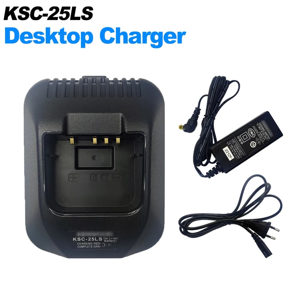 KSC-25LS Walkie Talkie caricabatterie da tavolo adattatore ue usa opzionale per KENWOOD TK-D3188 TK3178 NX320 NX330 Radio bidirezionale carica Extra