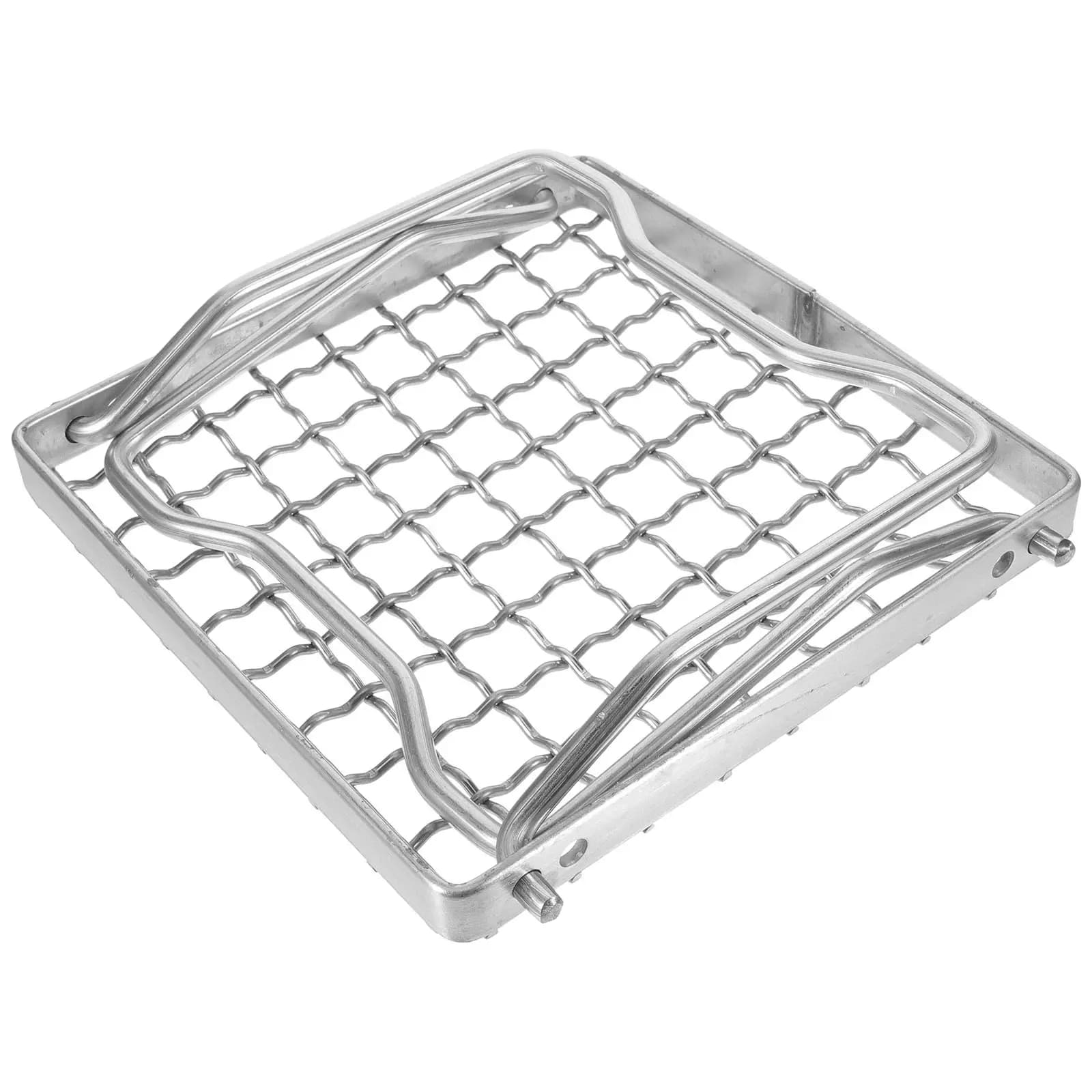 Griglia BBQ Mini in Acciaio Inox, Rete Multiuso Rettangolare Grande per Barbecue all'Aperto, Picnic, Campeggio e Cottura