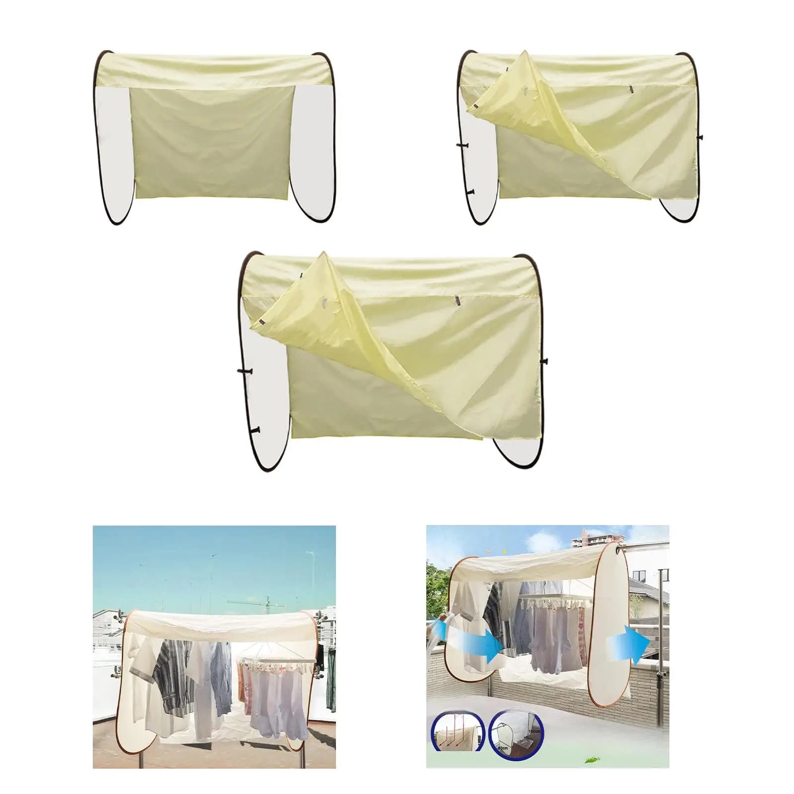 Copertura per appendiabiti Armadio antipolvere Installazione semplice Copertura per stendibiancheria per abiti Gonne Pantaloni Abbigliamento Camera da letto