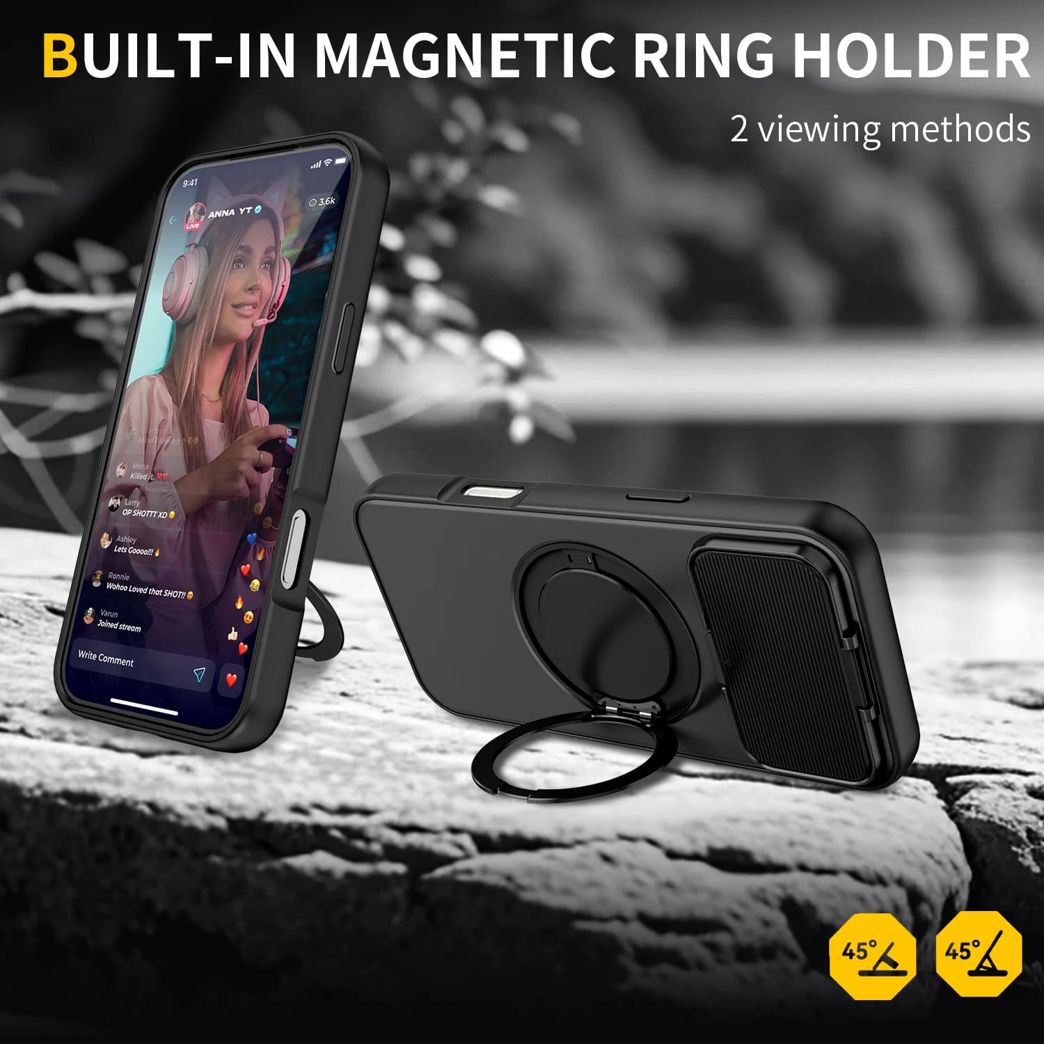 Flip Up Lens Protective Cover Foldable Metal Dracket For Magnetic Wireless Charging Phone Case For IPhone 18 16 17 Pro Max Case