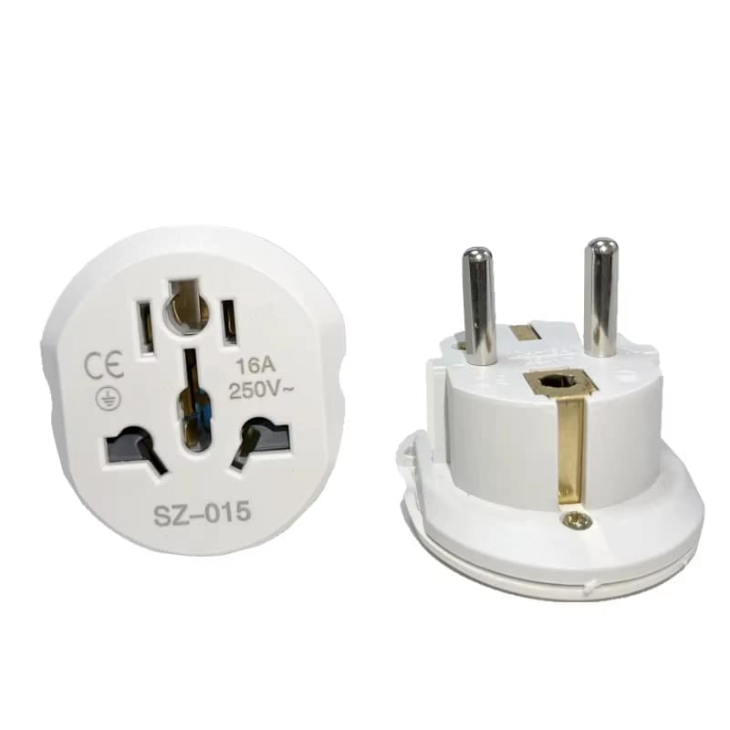 16A Current Conversion Plug Travel Adapter 250V Korea EU Plug Socket High Quality Wall Socket for AU US UK CN to EU KR Universal