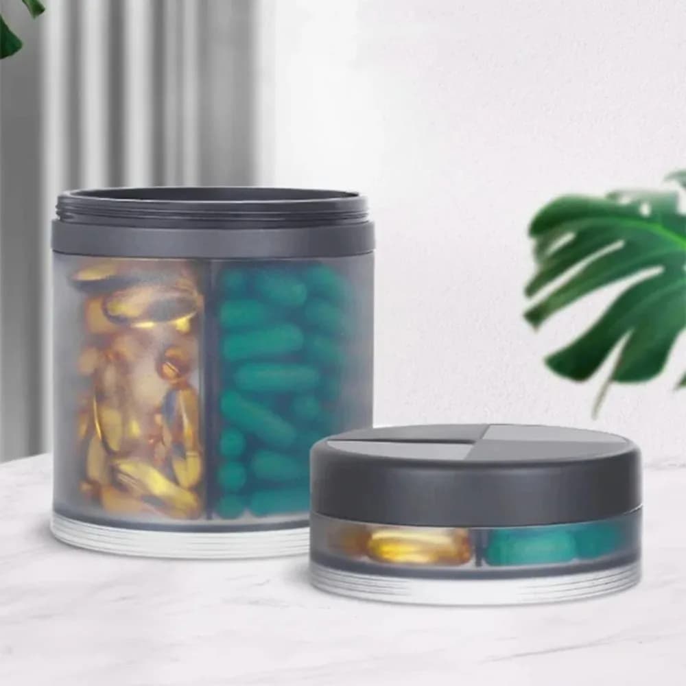 Weekly Box for Pills Portable Storage Boxes for Medicinal Products Dispenser for Tablets Organizer compartment Dispenser for medicines Container for vitamins