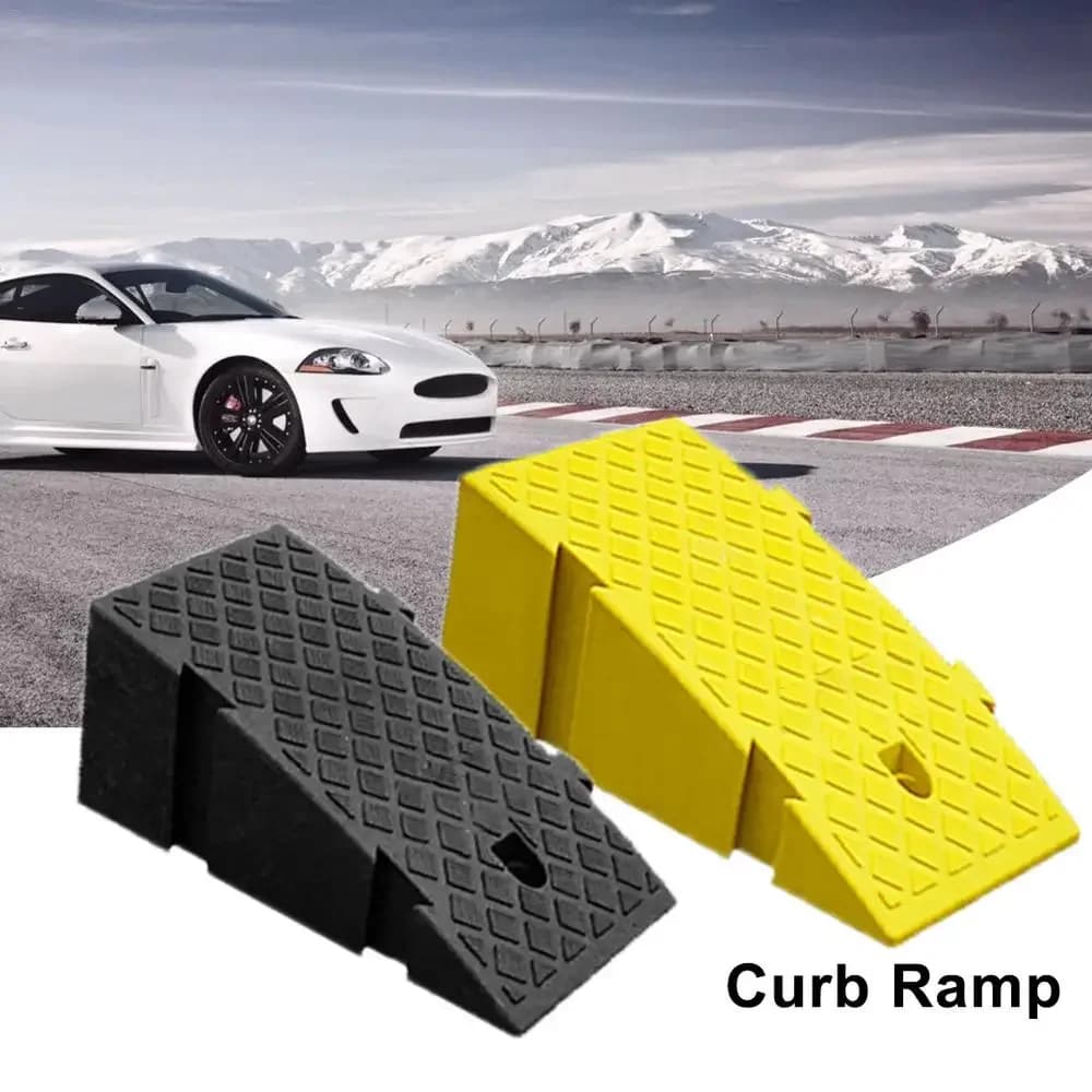 1 pz 16cm ruota auto vialetto rampa portatile plastica Curb rampa leggera soglia di plastica rampa alto gradino accessori auto