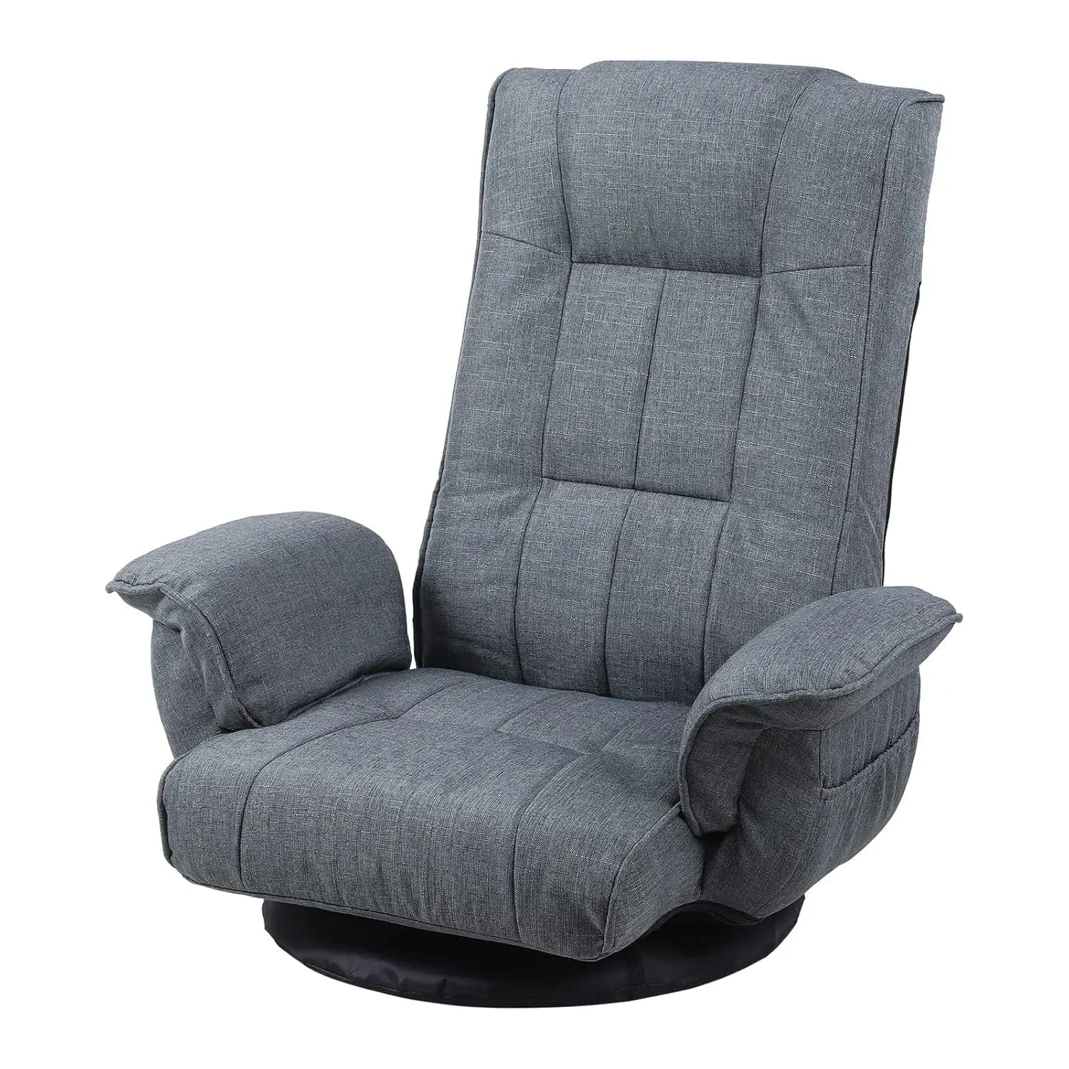 #360 Swivel Gaming Chair 14-Position Adjustable Folding Floor Sofa with Armrests Lounger Bed for Home & Living Room, Customized