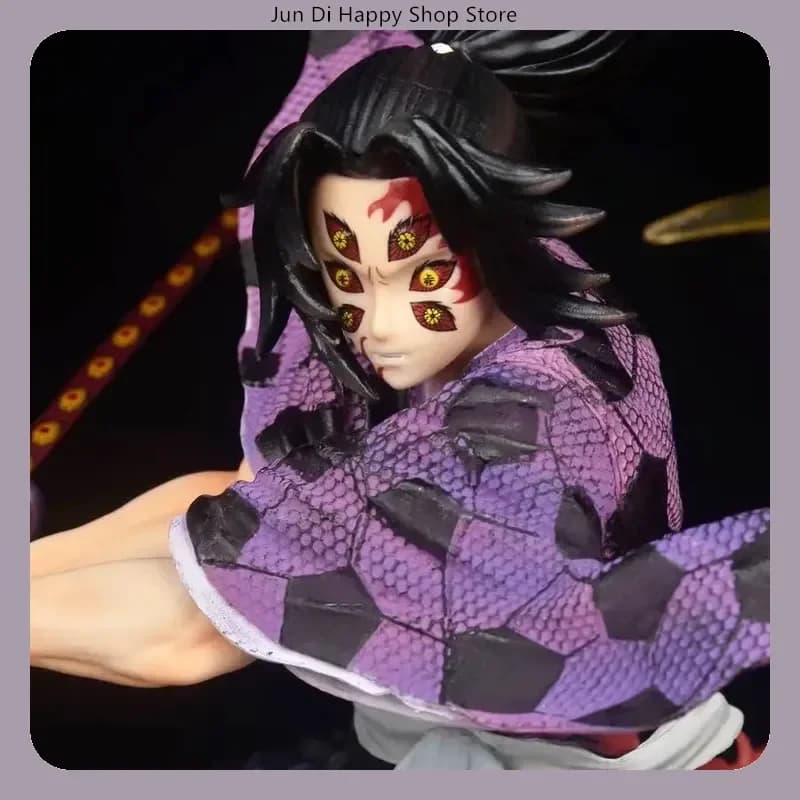 Demon Slayer Kokushibo 28 cm Anime Action Figure Modello Statua Attacco Postura Collezione Decorazione del desktop Giocattolo Regalo