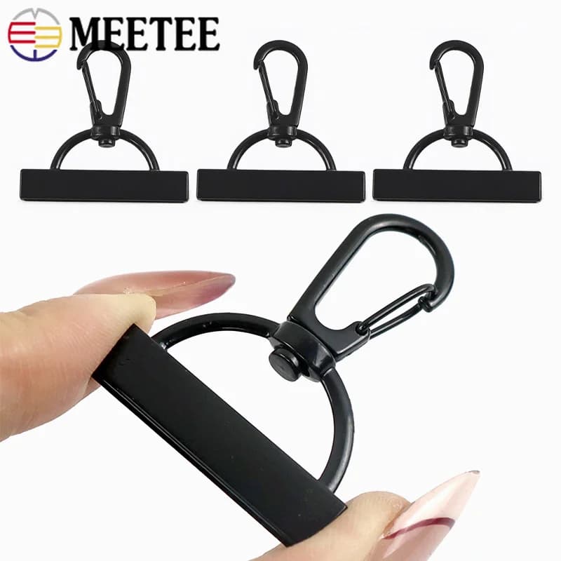 10-30 Pezzi Moschettone in Metallo 15-38mm per Cinghie Borsa, Gancio a Scatto, Clip di Fissaggio, Connettore per Portachiavi e Laccetti