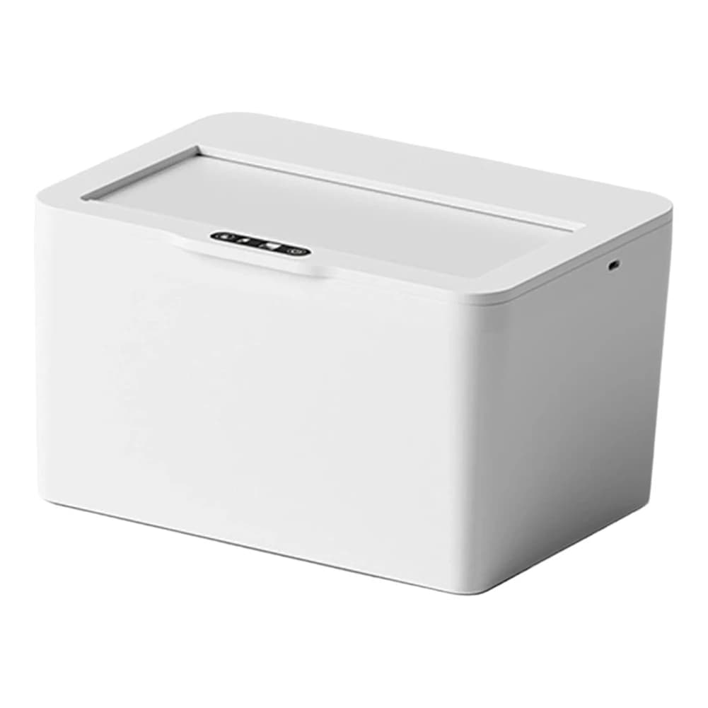 Sturdy Smart Induction Trash Can Automatic Garbage Can Durable Touch Controlled Trash Bin 6L For Desktop Home Bedroom Bathroom
