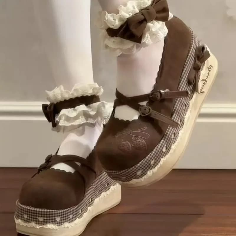 Scarpe con tacco alto Lolita con plateau e suola spessa, nuove Mary Jane carine da donna 2026
