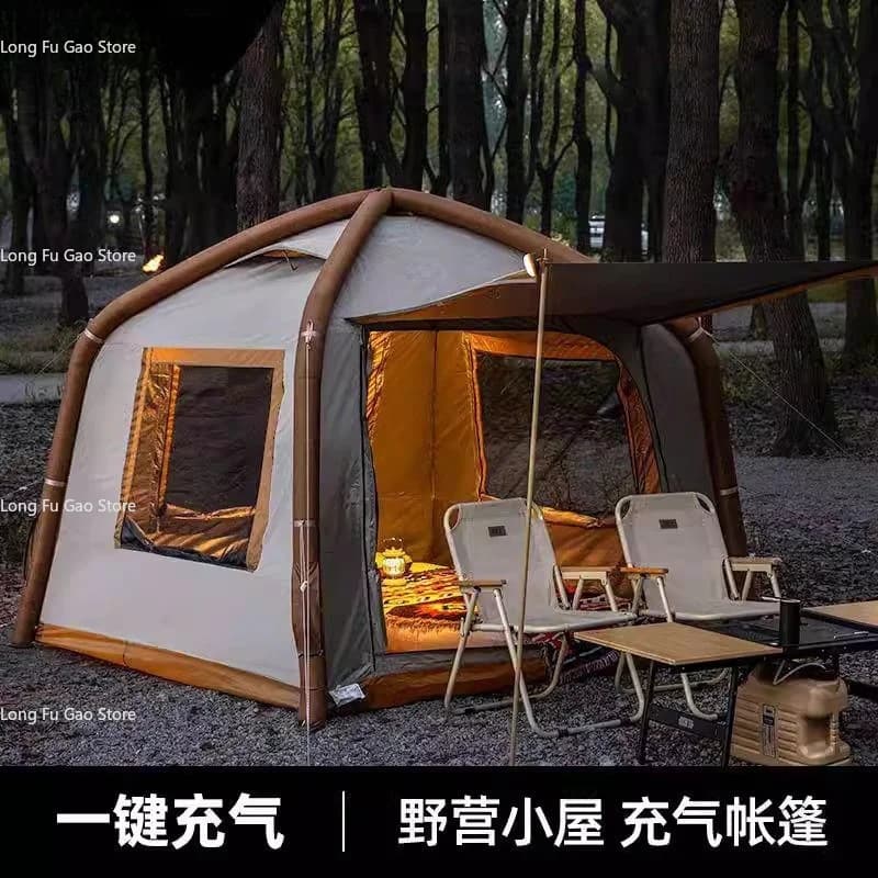 Automatic Inflatable Camping Tent Outdoor Picnic Portable Folding Hiking Automatic Tent Household Overnight Camping Equipment
