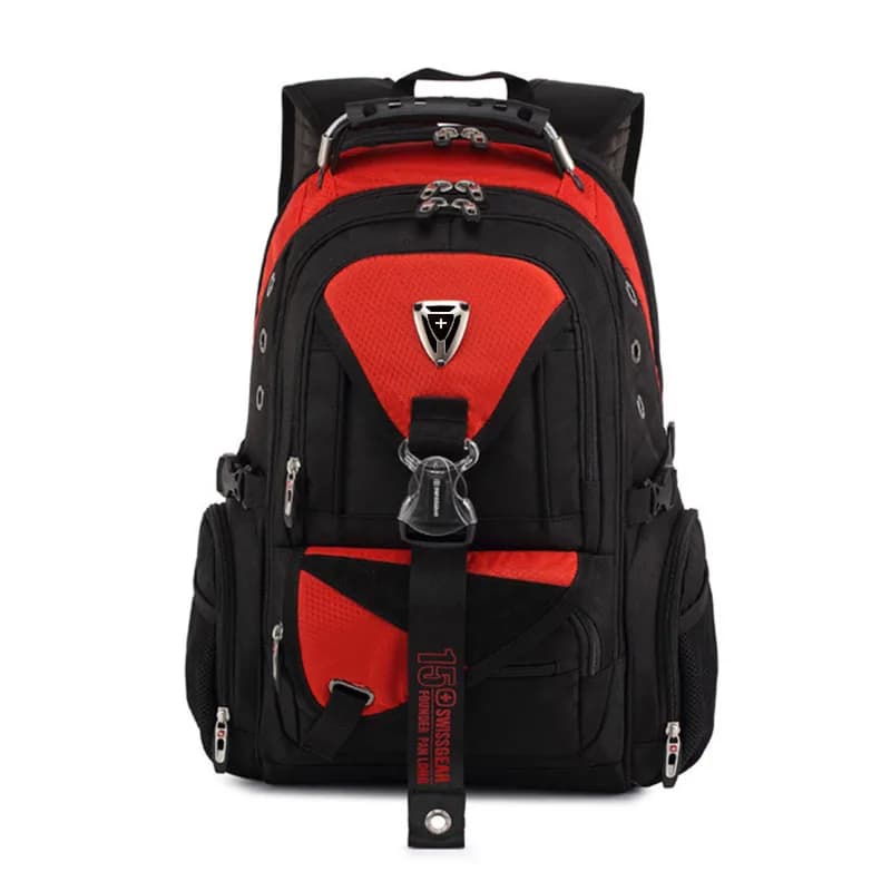 Zaino da uomo Zaini per laptop impermeabili da 15,6 pollici Zaino da viaggio svizzero Zaino casual Oxford maschile Mochila