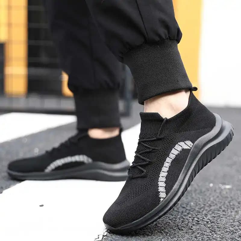 Stivali da Uomo con Plateau Alto Stile Hip-Hop, Sneakers con Lacci, Scarpe da Trekking, Stivali Sportivi Casual