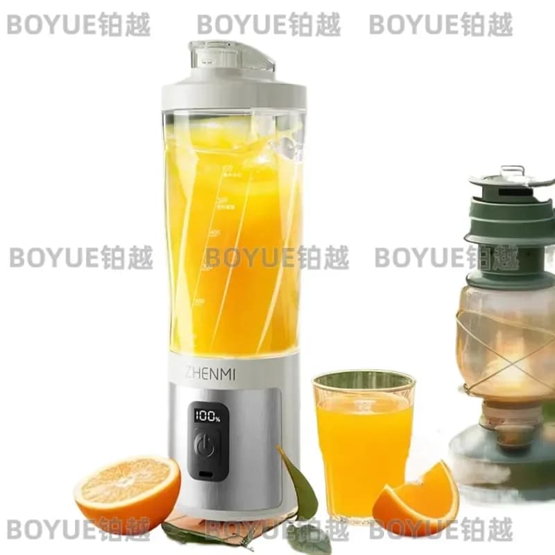 Portable Mini Blender for Smoothies and Shakes Crush Ice Personal Size Juicer Cup Rechargeable USB Mixer for Home Travel
