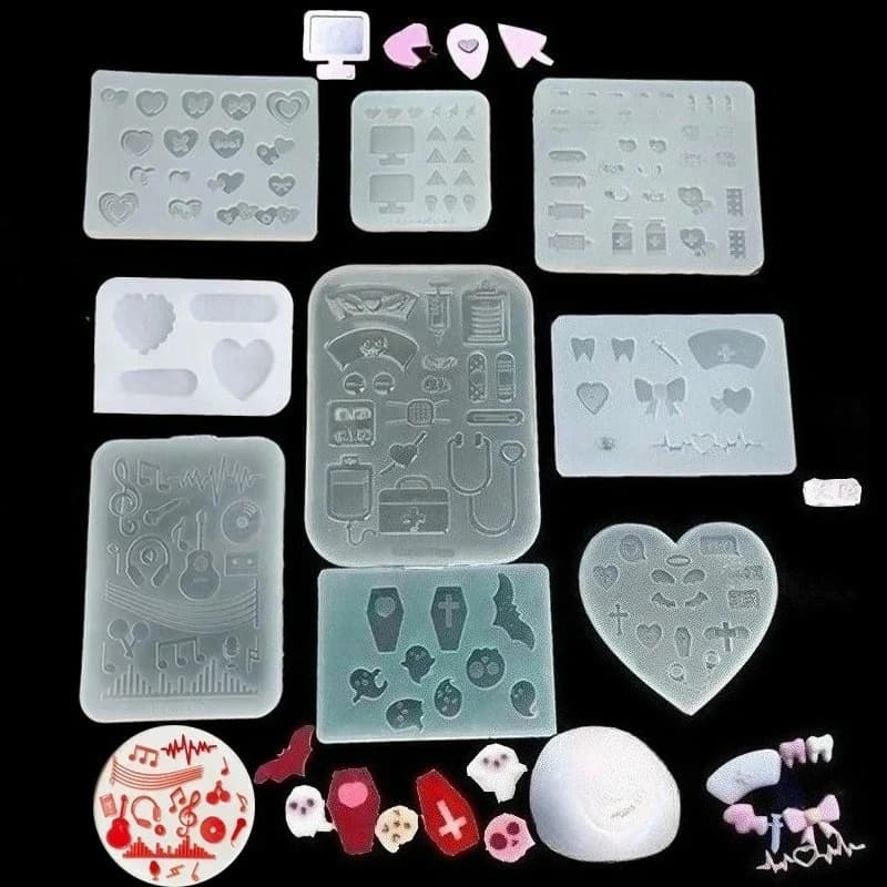Stampo in resina epossidica fai-da-te Strumenti medici Strumento per gioielli in silicone Accessori per gioielli