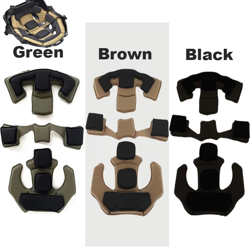 BOOIU Casco Tattico con Sospensione Velcro Wendy, Cinturino per il Mento, Accessori per Casco Airsoft Compatibili con Caschi Wendy FAST MICH