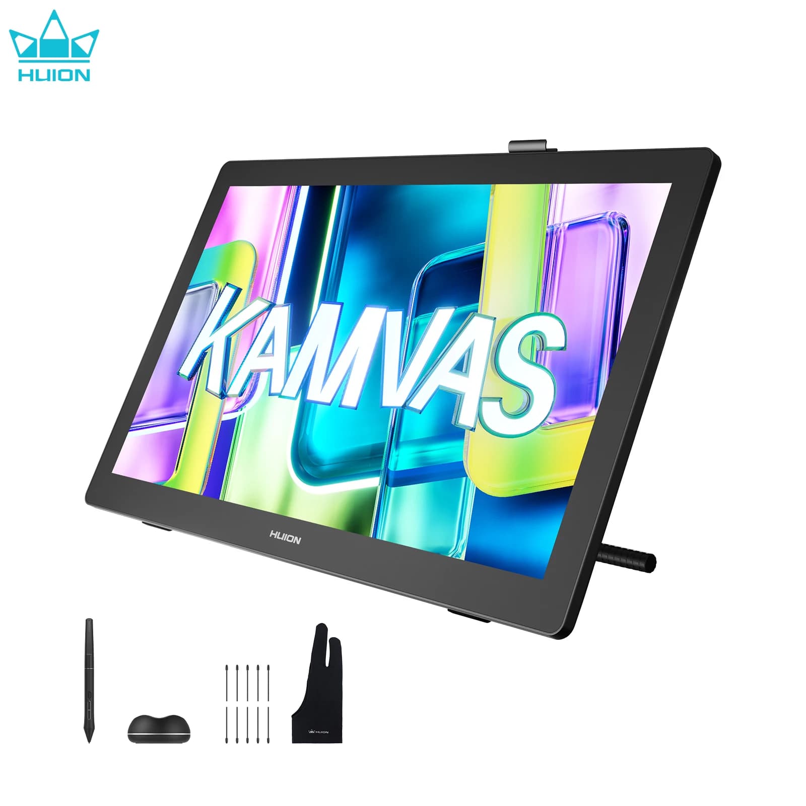 Huion Kamvas 22 Gen 3 Nuovo Tablet Grafico con Schermo 2.5K, Display 90Hz, PenTech 4.0, Stilo con 16K Livelli di Pressione, Canvas Glass 2.0 per Disegno