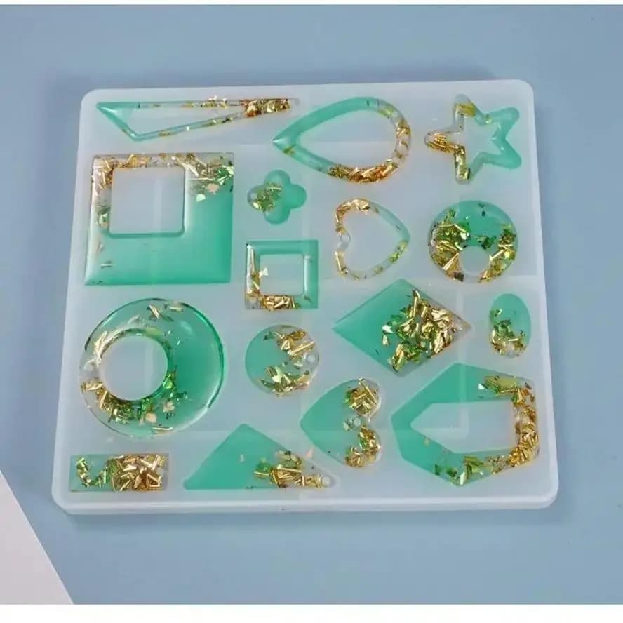 Ciondoli fai-da-te Orecchini in silicone Creazione di gioielli creativi Strumenti di fusione Orecchino Accessori per la creazione artigianale Stampi per orecchini Resina