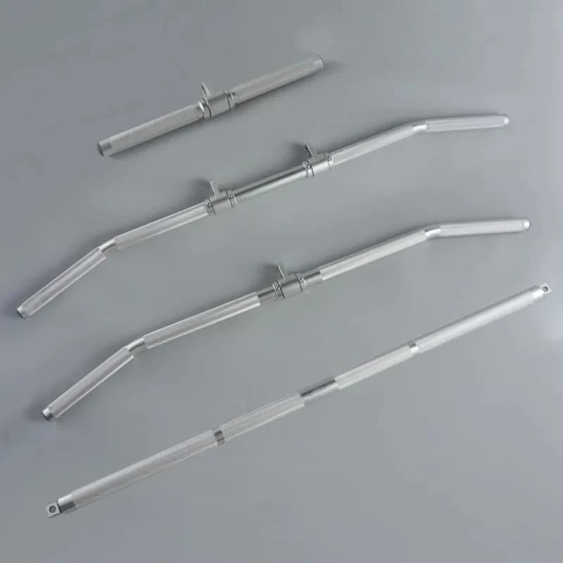 Handle to pull down Fitness Lat, straight non-slip handle, resistance band bar, cable machine accessories, T bar in row, 97 cm, 113 cm, 120 °c