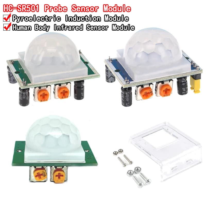 HC-SR501 regulates the IR pyroelectric infrared PIR motion sensor detector module for kit raspberry pi + housing