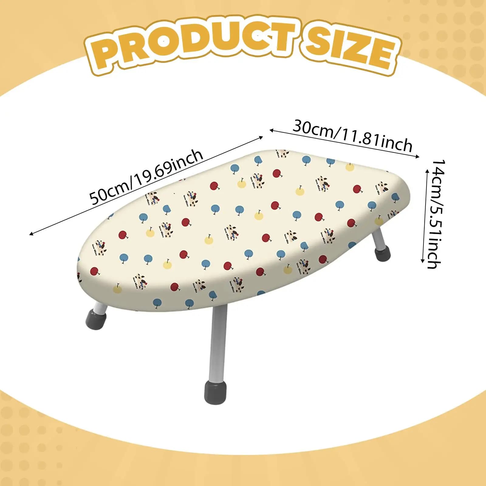 Piccola Asse da Stiro da Tavolo, Regalo per la Mamma, Asse da Stiro Pieghevole Salvaspazio, Portatile con Copertura Resistente al Calore per Casa, Viaggi, Dormitorio