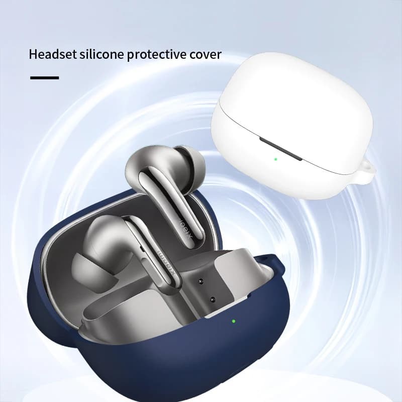 Custodia morbida in silicone per Xiaomi Buds 5 Pro 5Pro Auricolari wireless Cuffie Cover per Xiaomi Buds5Pro Custodie protettive con gancio