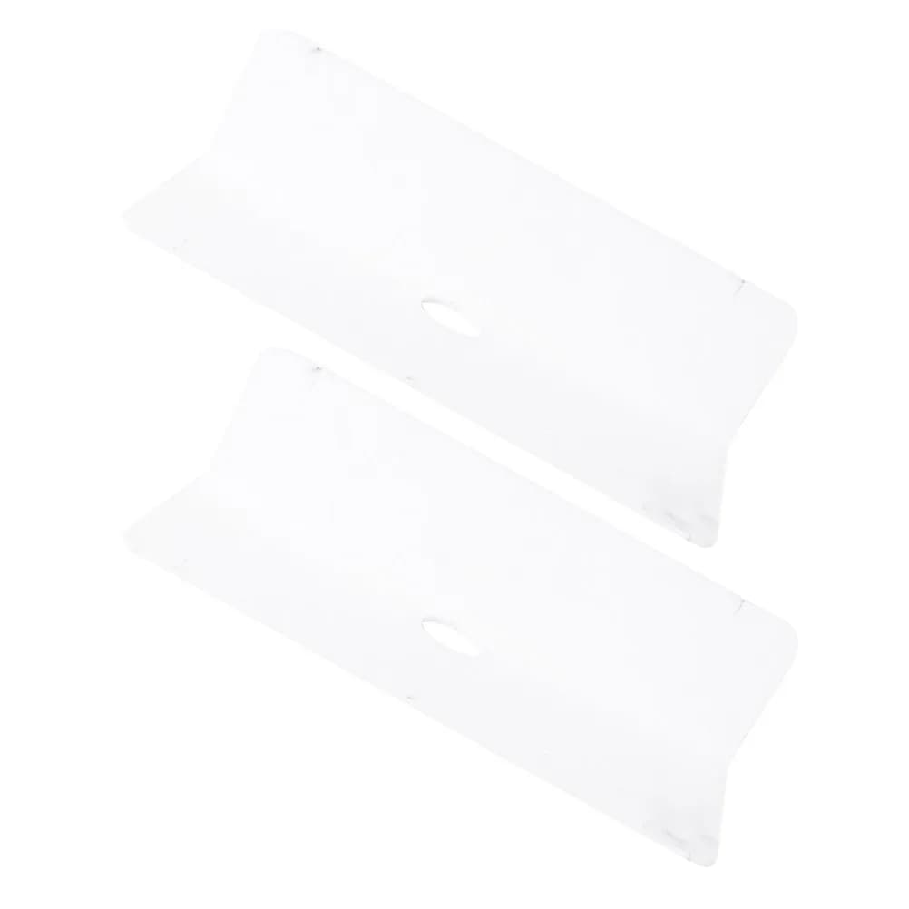 2Pcs Acrylic Floating Wall Shelf No-Drill Adhesive Mount for Security Camera Router Speaker Clock Bathroom Kitchen Bedroom