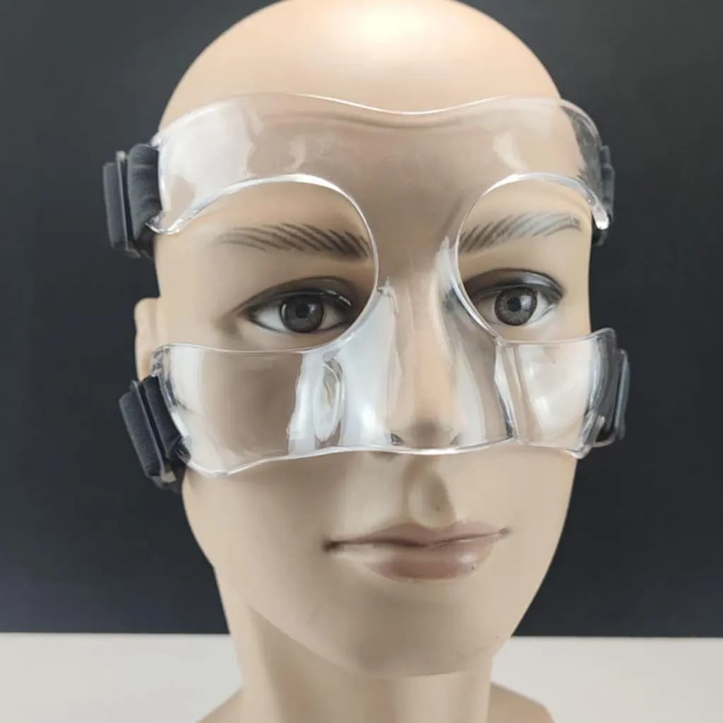 Maschera da basket cinturino regolabile casco sportivo protezione per il naso protezione per il naso da basket per lo sport protezione per il naso scudo protettivo