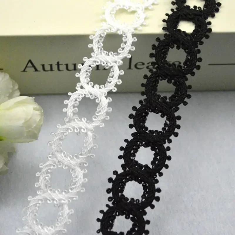 5 Meters/16.4 Pieces for Packing New Decorative Lace for Clothing, Fa-da-Te Dresses, Curtains, Clothing Accessories, Double Earrings