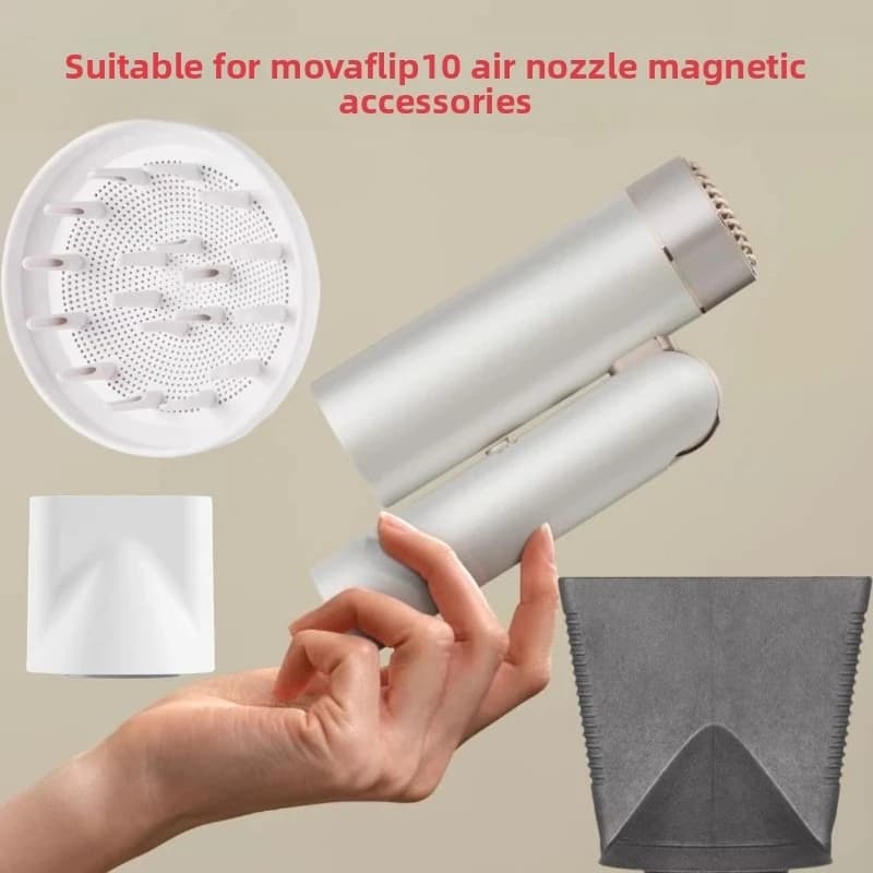 For MOVA Flip 10 Folding Pocket Hair Magnetic Grip Curling Cap Styling Styling