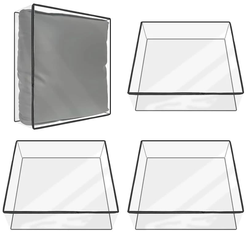 oWHBo Transparent pillow cover, anti-scratch protection for pets, PVC raincoat cover for sofa, cat and dog nail protection