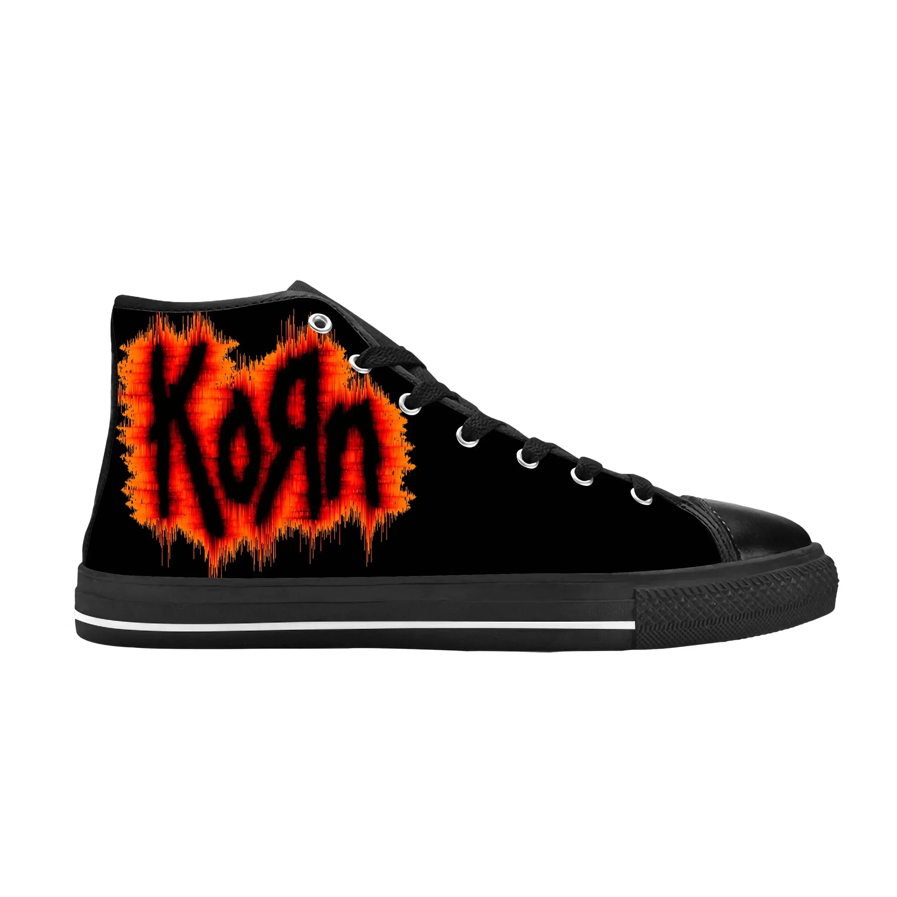 Scarpe Casual in Tessuto con Stampa 3D della Band Metal Rock Korn, Comode e Traspiranti, Sneakers Unisex