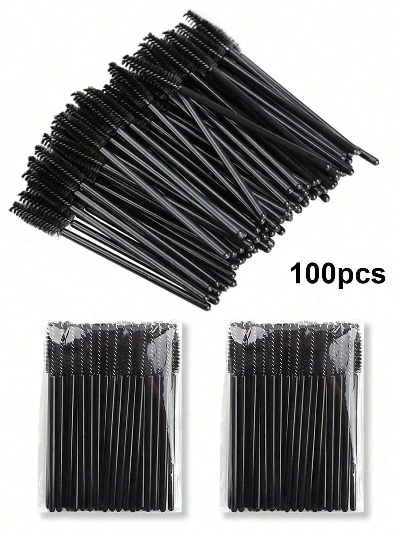 200 pezzi/100 pezzi/50 pezzi/20 pezzi Pennelli monouso per ciglia, applicatori per mascara, adatti per extension ciglia, sopracciglia, trucco occhi, applicazione glitter, pennello per sopracciglia, pennello per ombretto, set di pennelli per trucco