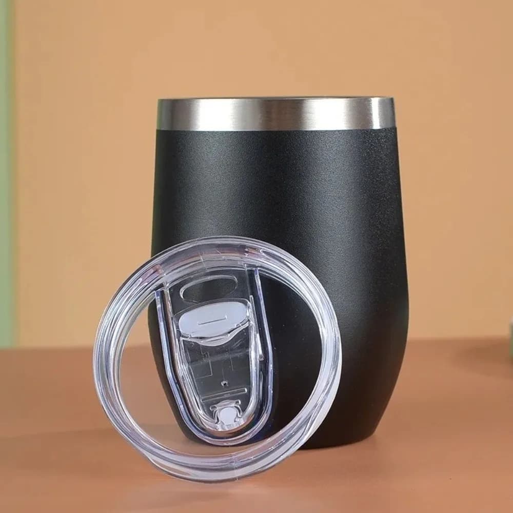 Nuova tazza di guscio d'uovo in acciaio inossidabile Tazze da birra fredde e calde da 12 once Bicchieri da vino portatili Strumenti per bere